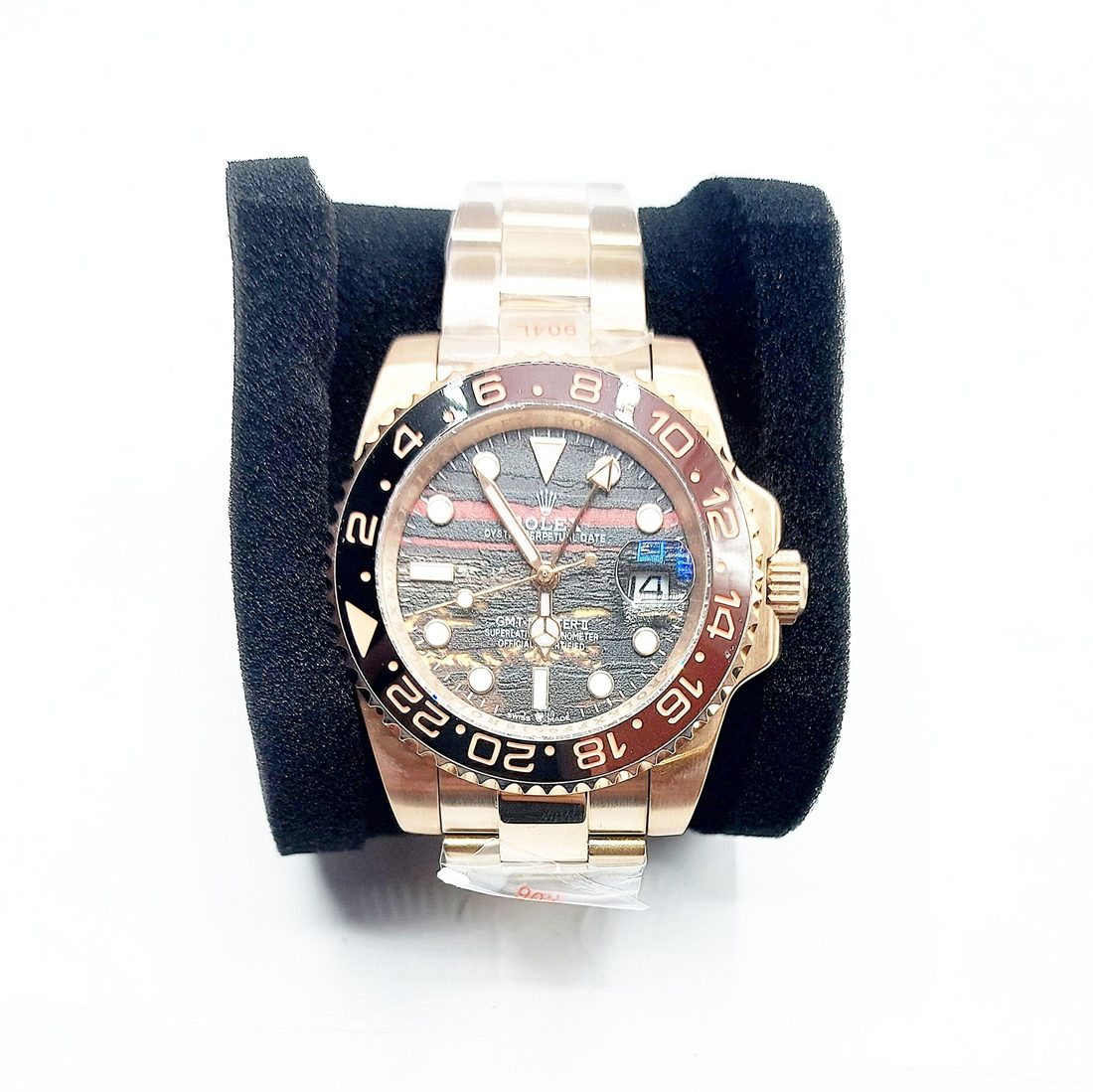 Kolekcija A Ref. GM-101 — Meteorit številčnica, črno-rjavi bezel